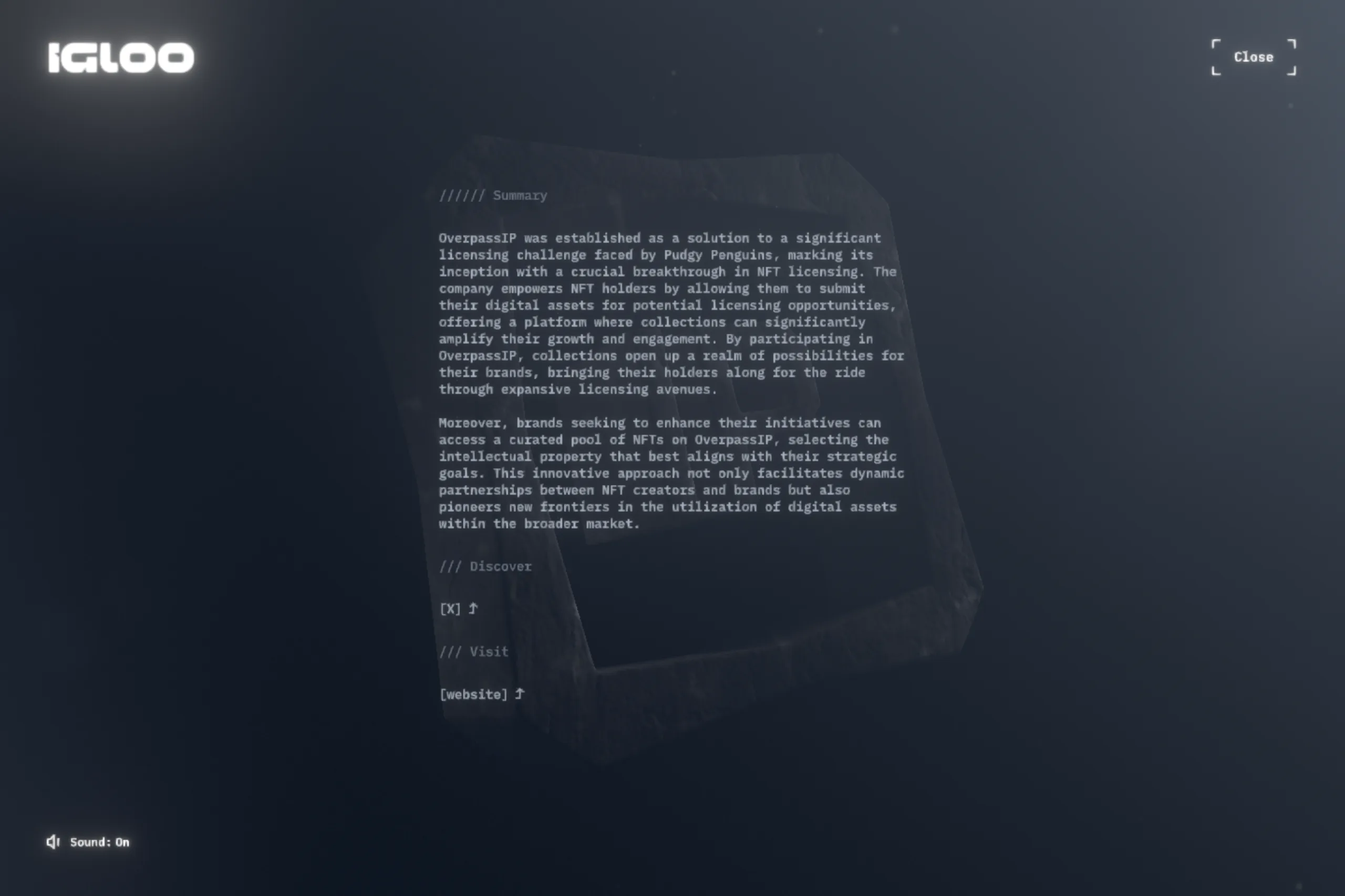 igloo.inc — скрижаль с описанием проекта